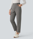 Pantalon tailleur fuselé 7/8 taille haute Halara Flex™ DayStretch avec poches