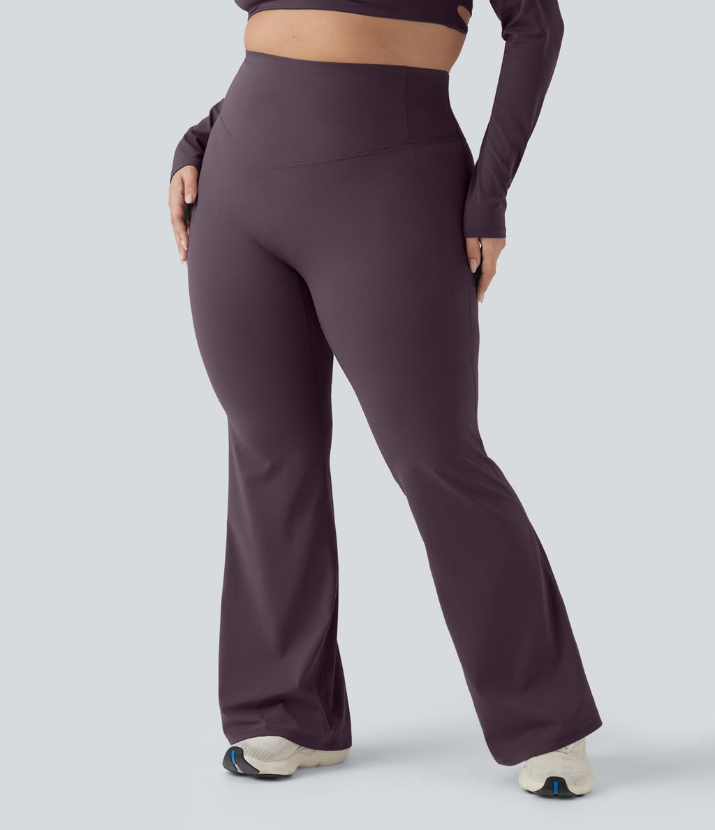 Pantalon yoga évasé gainant sculptant grande taille taille haute Halara UltraSculpt™