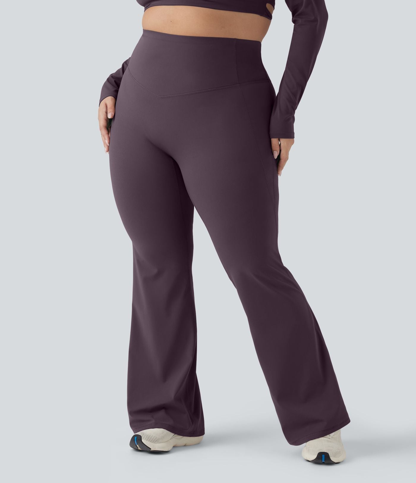 Pantalon yoga évasé gainant sculptant grande taille taille haute Halara UltraSculpt™