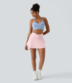 Jupe de tennis mini 2-en-1 quotidienne SoftlyZero™ Airy avec croisement, poche latérale et effet frais InstantCool, Lucid, protection solaire UPF50+