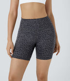 Short Course Biker Yoga Taille Haute avec Poches Latérales