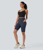 Short cycliste 12,5 cm d'entraînement gainant taille haute avec poches Halara UltraSculpt™