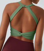 Débardeur yoga court SoftlyZero™ Plush à découpes A-C