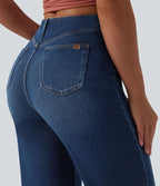 Jean droit Halara Flex™ casual taille haute avec poches