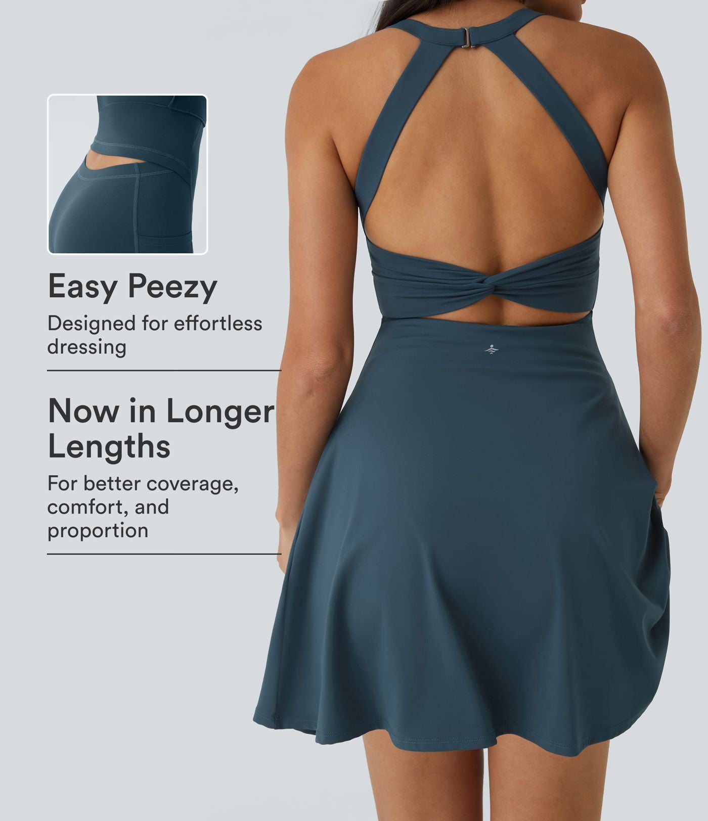 Robe Danse Sport Évasée Torsadée Dos Nu Plus Longue Easy Peasy Édition