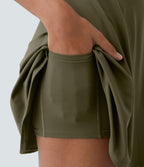 Robe de Danse Sport Mini à Volants Torsadés Dos Nu - Longueur Plus