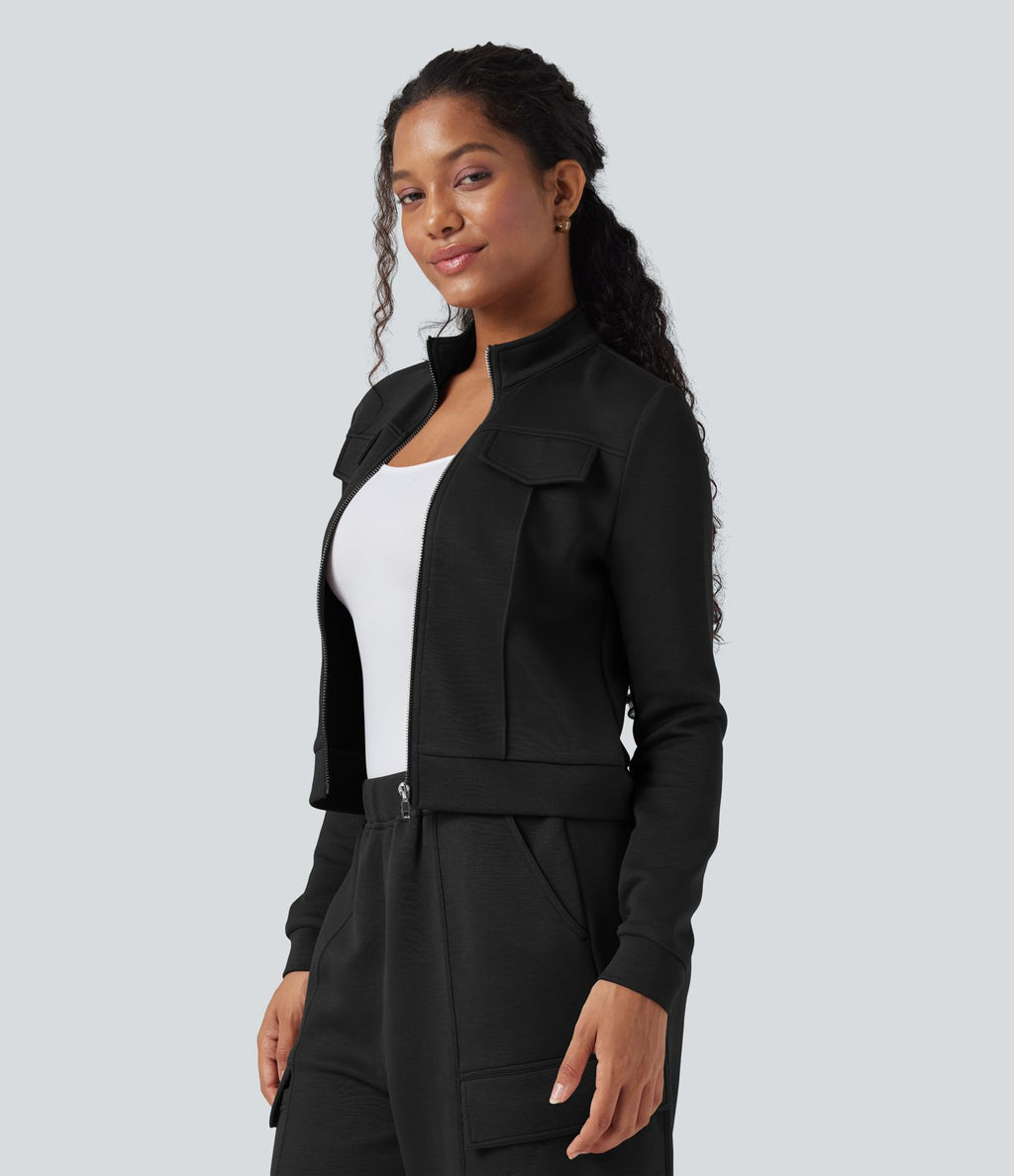 Veste de sport SpacerTek™ col montant, manches longues
