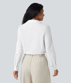 Body chemise de travail Breezeful™ col V manches longues séchage rapide