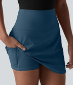 Jupe de golf courte 2-en-1 SoftlyZero™ Airy effet frais InstantCool taille ultra-haute gainant avec ourlet arrondi et poches
