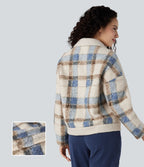 Veste sherpa col tailleur manches longues