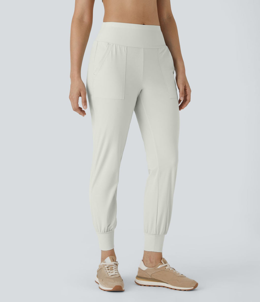 Jogging Casual Uni Taille Haute Poche Latérale