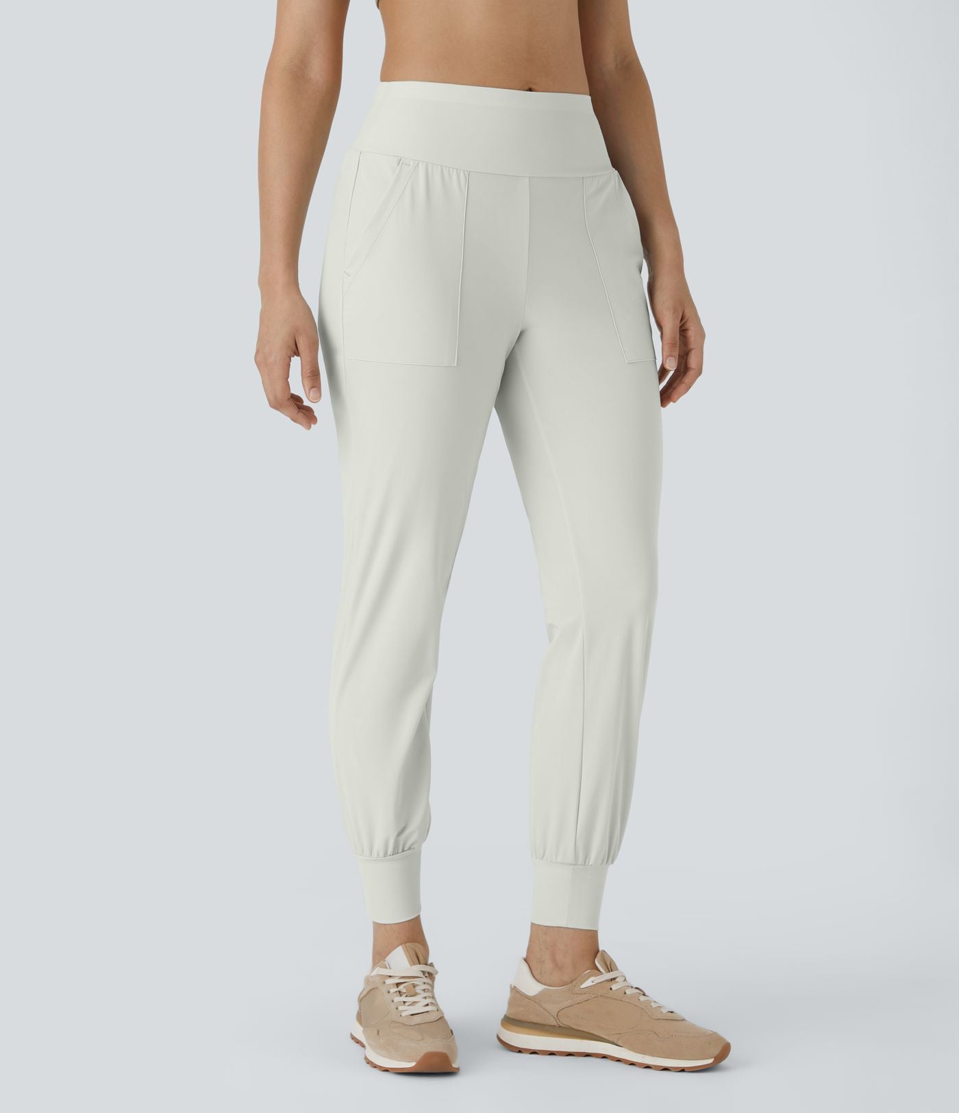 Jogging Casual Uni Taille Haute Poche Latérale
