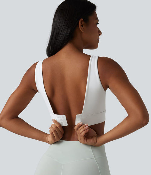 Brassière de sport Halara UltraSculpt™ maintien moyen dos nu avec boucle ajustable et brassière intégrée