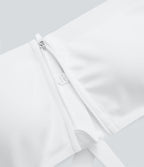 Brassière de sport running SpeedWave™ à maintien moyen, bonnets moulés, bretelles réglables, fermeture éclair et tissu perforé à séchage rapide