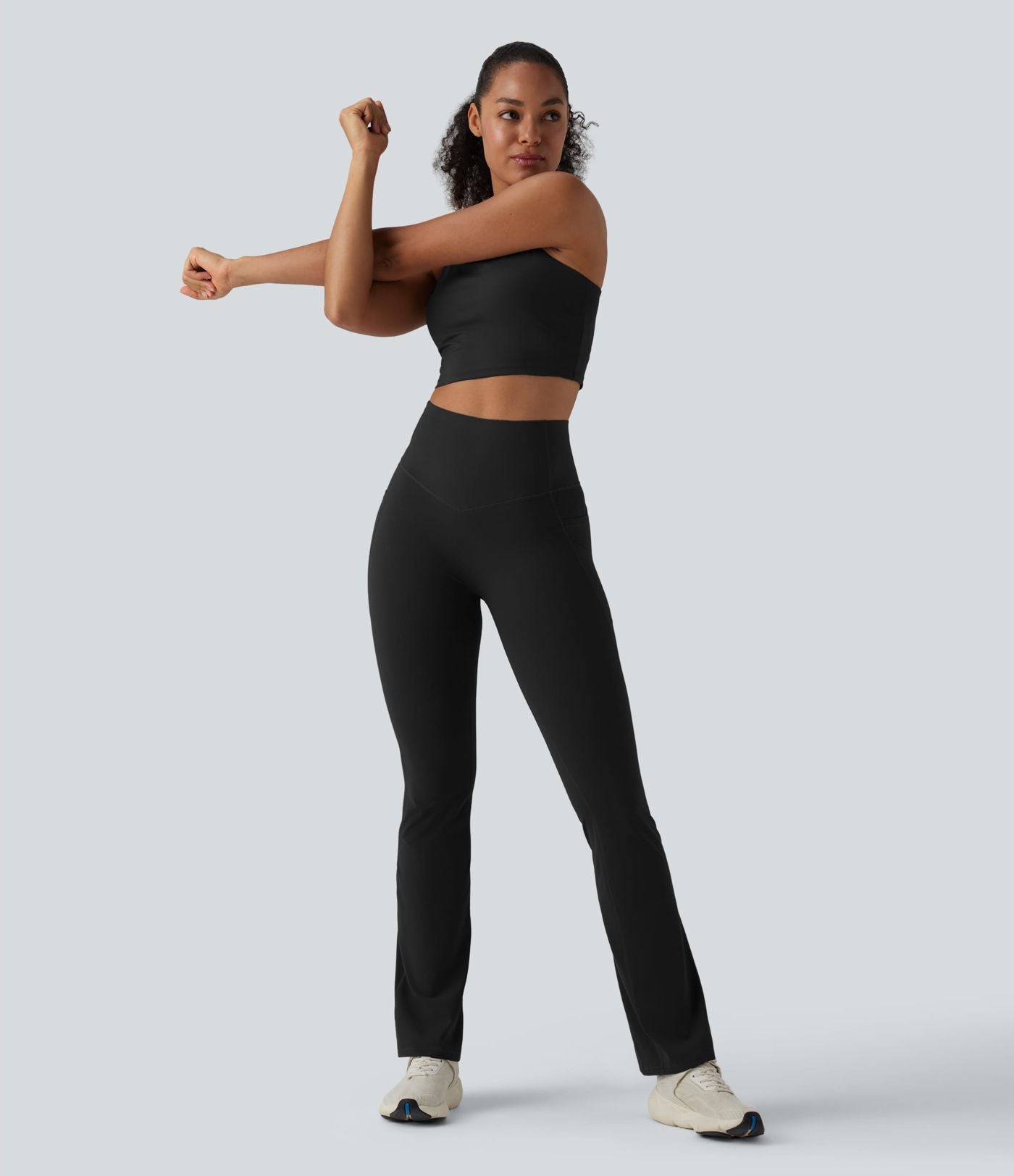 Legging de yoga bootcut Halara UltraSculpt™ taille haute push-up gainant avec poches