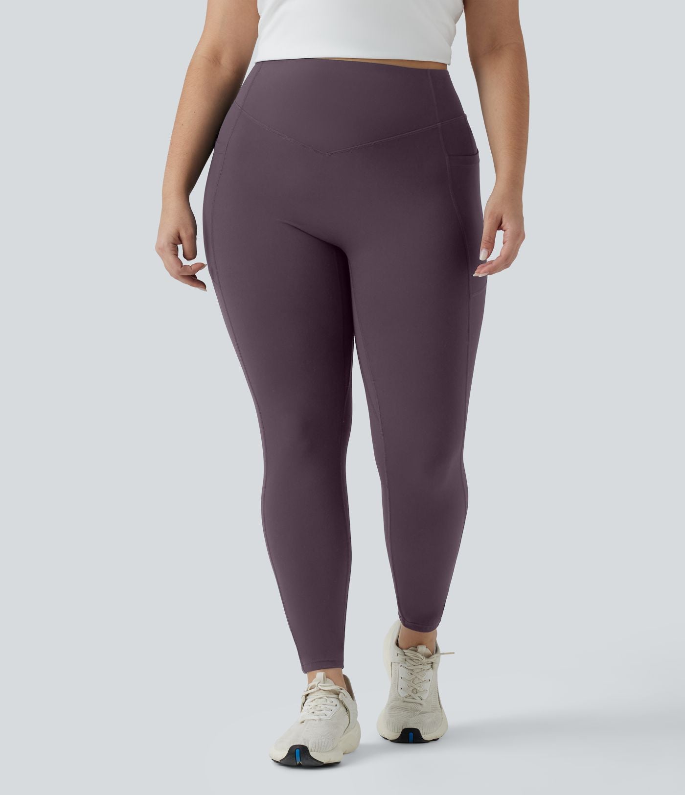 Halara UltraSculpt™ Legging yoga grande taille froncé taille haute gainant et sculptant avec poches