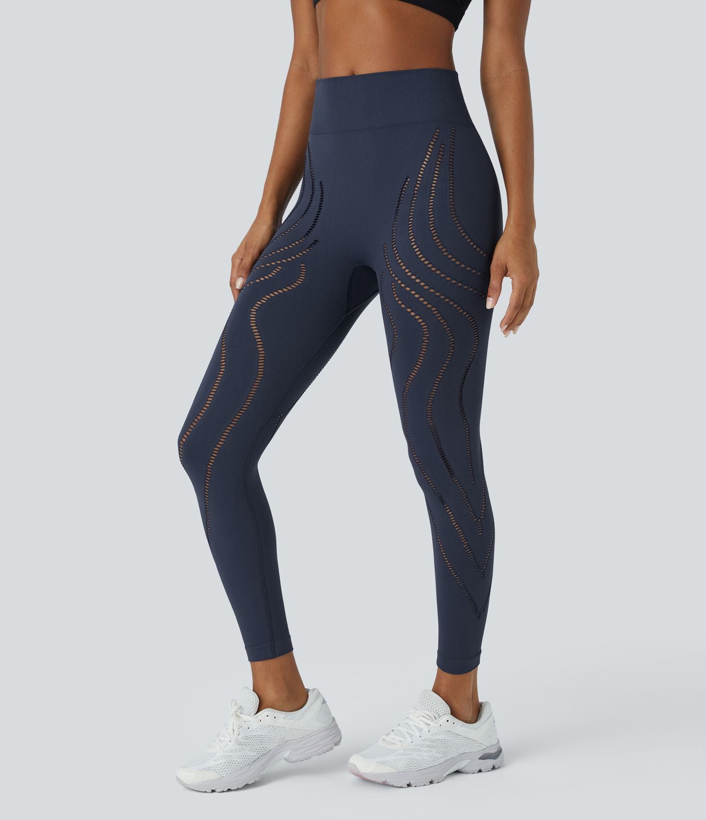 Legging yoga 7/8 taille haute avec découpes sans couture OneForm Seamless Flow