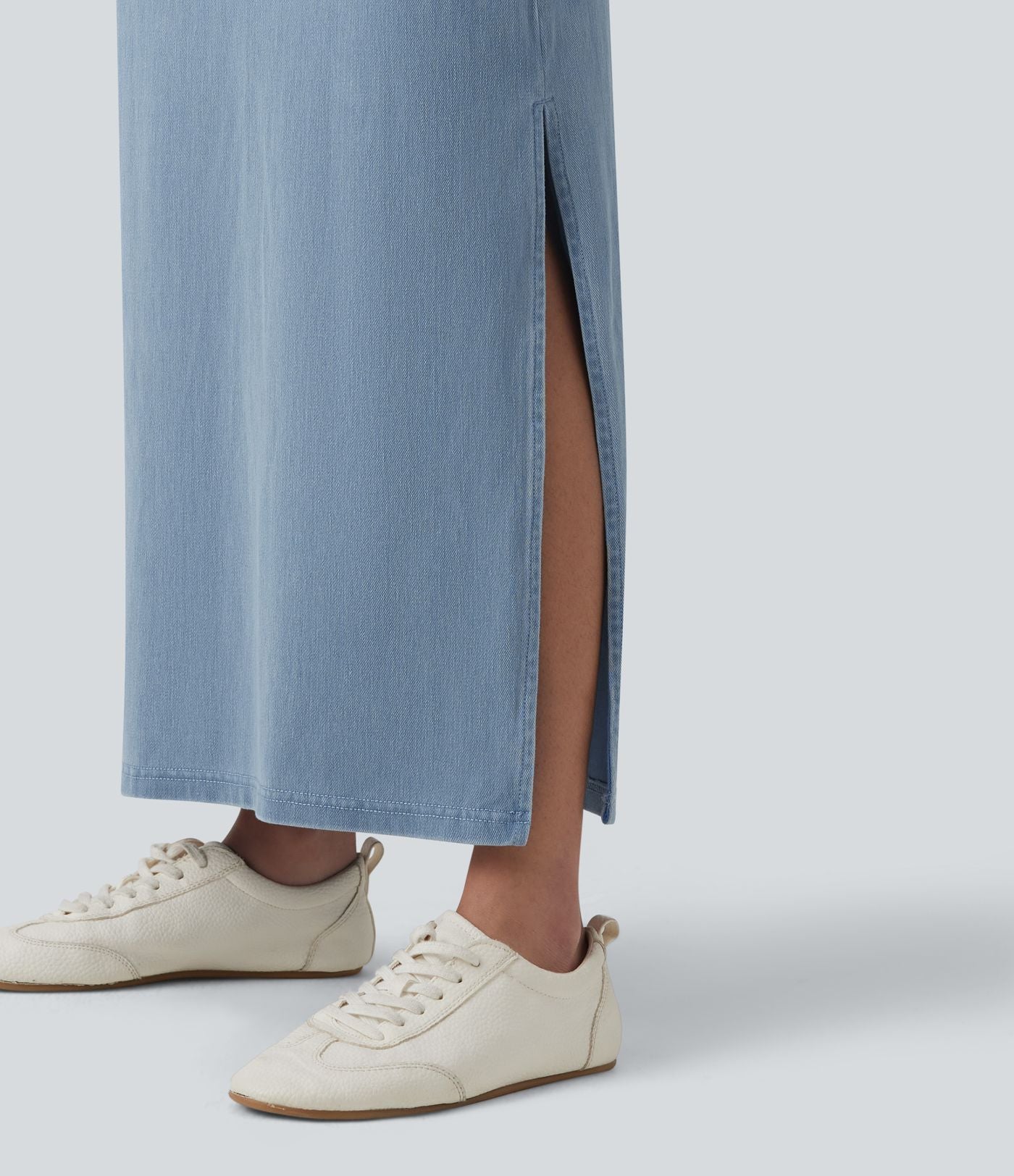 Halara Flex™ Jupe maxi casual en jean taille haute gainante