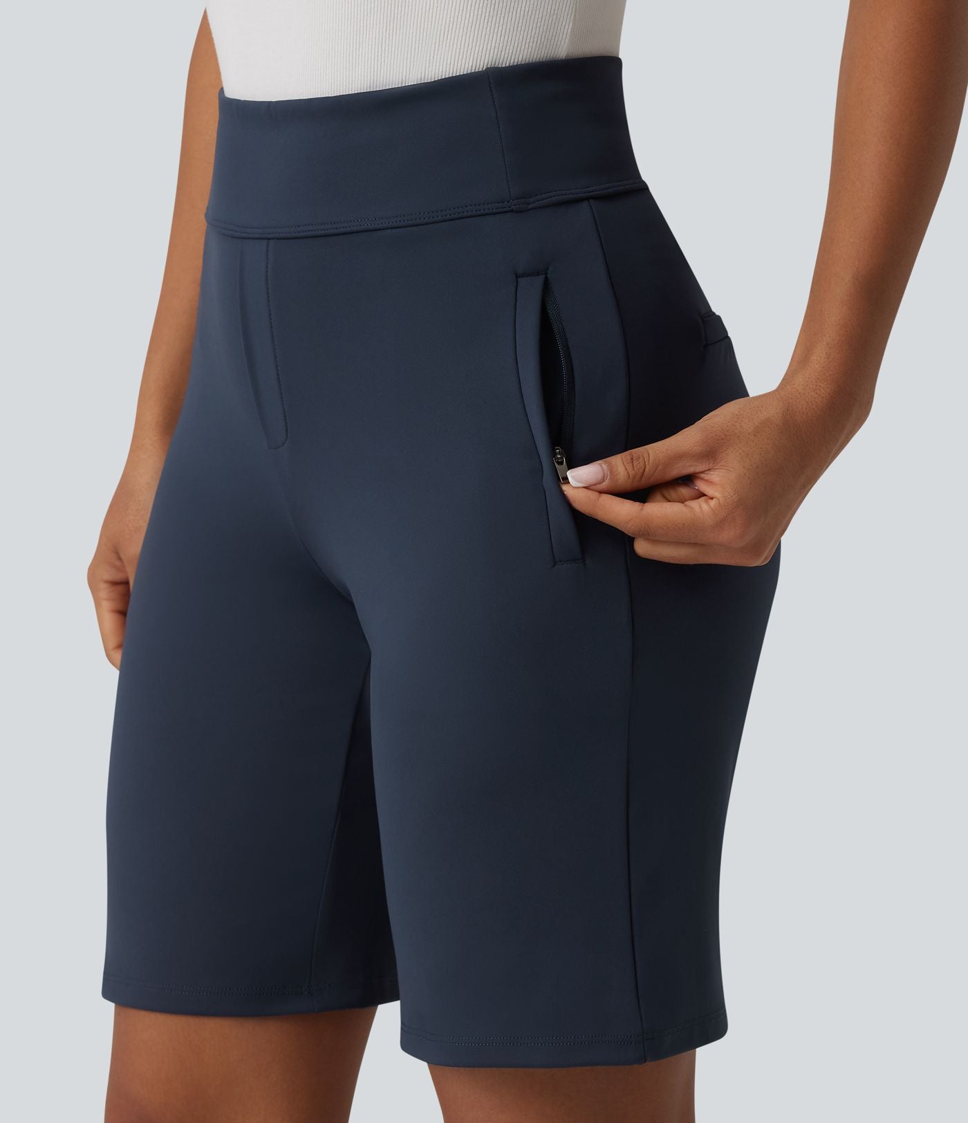 Short tailleur DayStretch ample taille haute avec poches