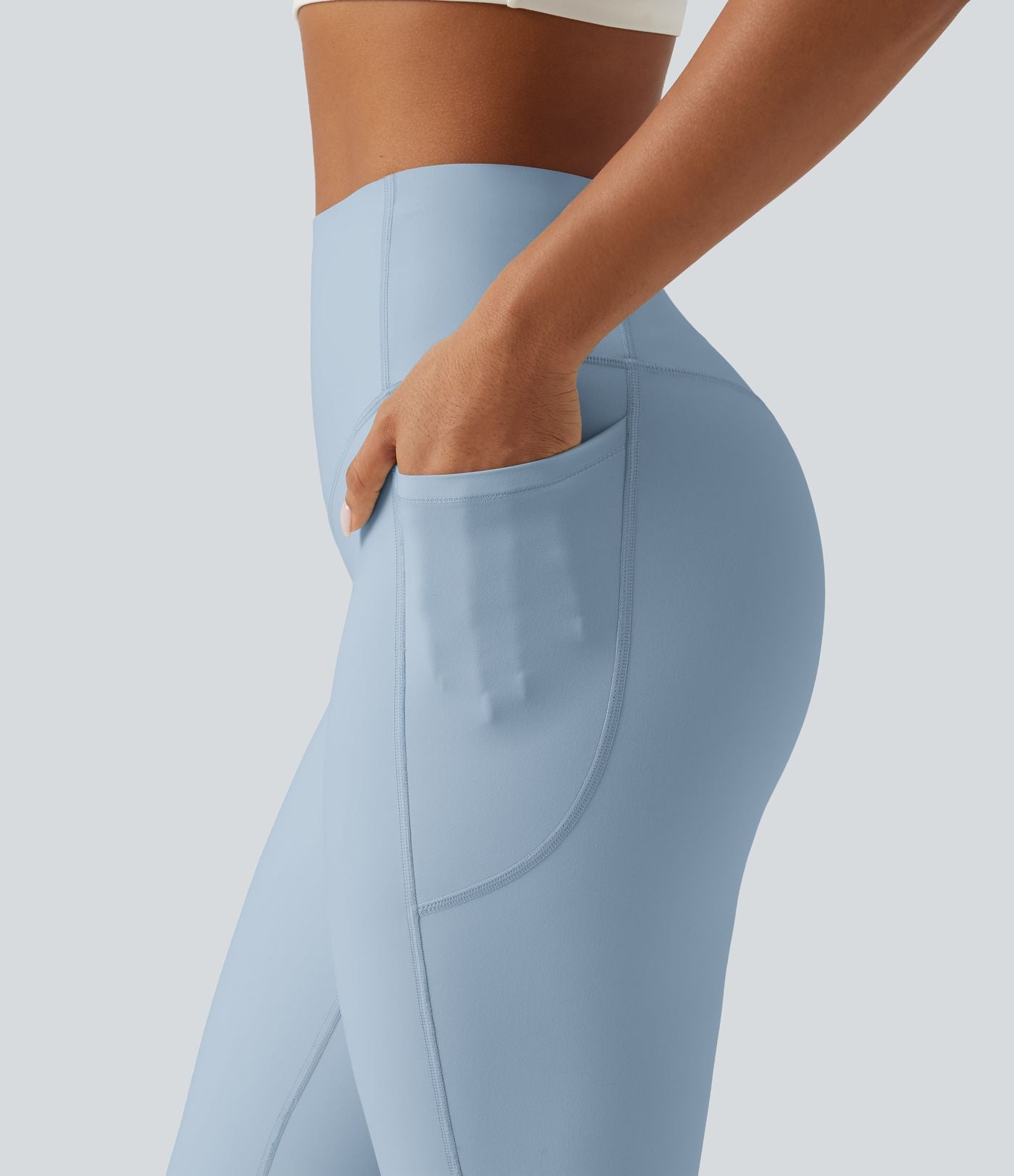 Legging yoga bootcut Halara UltraSculpt™ taille haute gainant avec poches