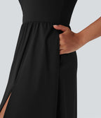 Robe caraco décontractée SoftlyZero™ Airy dos nageur effet frais InstantCool avec poches, bonnets E-G