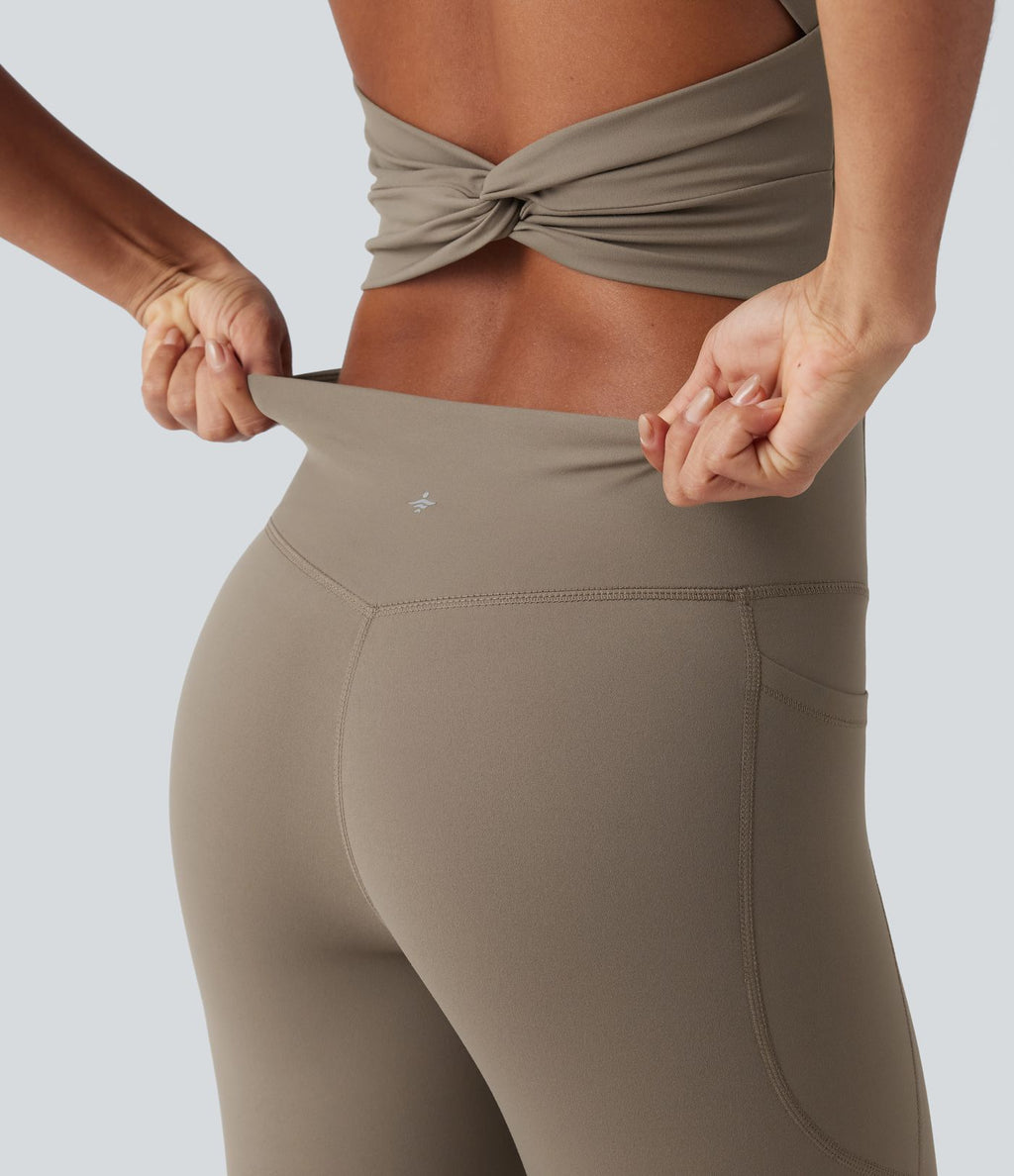 Combinaison d'entraînement gainante Halara UltraSculpt™ avec poches - Édition Easy Peasy - Bonnets E-G