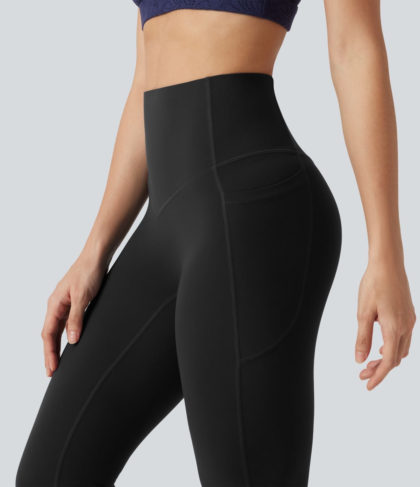 Legging de yoga bootcut Halara UltraSculpt™ taille haute gainant avec poches