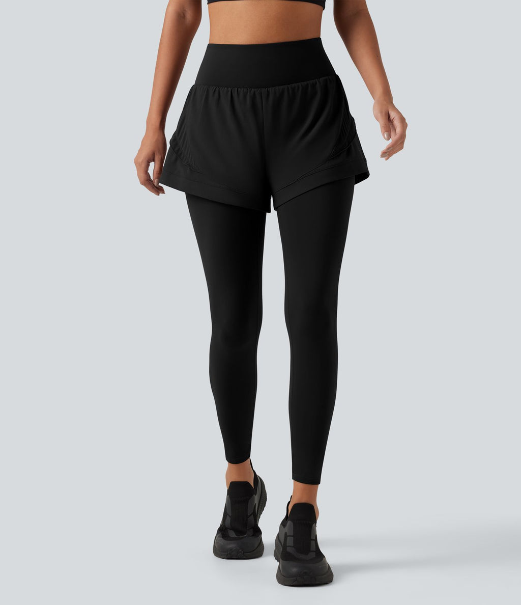 Pantalon de running gaintan2-en-1 Breezeful™ taille haute gainant à séchage rapide avec poches