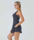 Robe de sport dos nu torsadée A-C