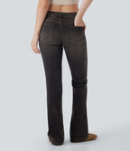 Jean bootcut délavé taille basse Halara Flex™ à poches multiples