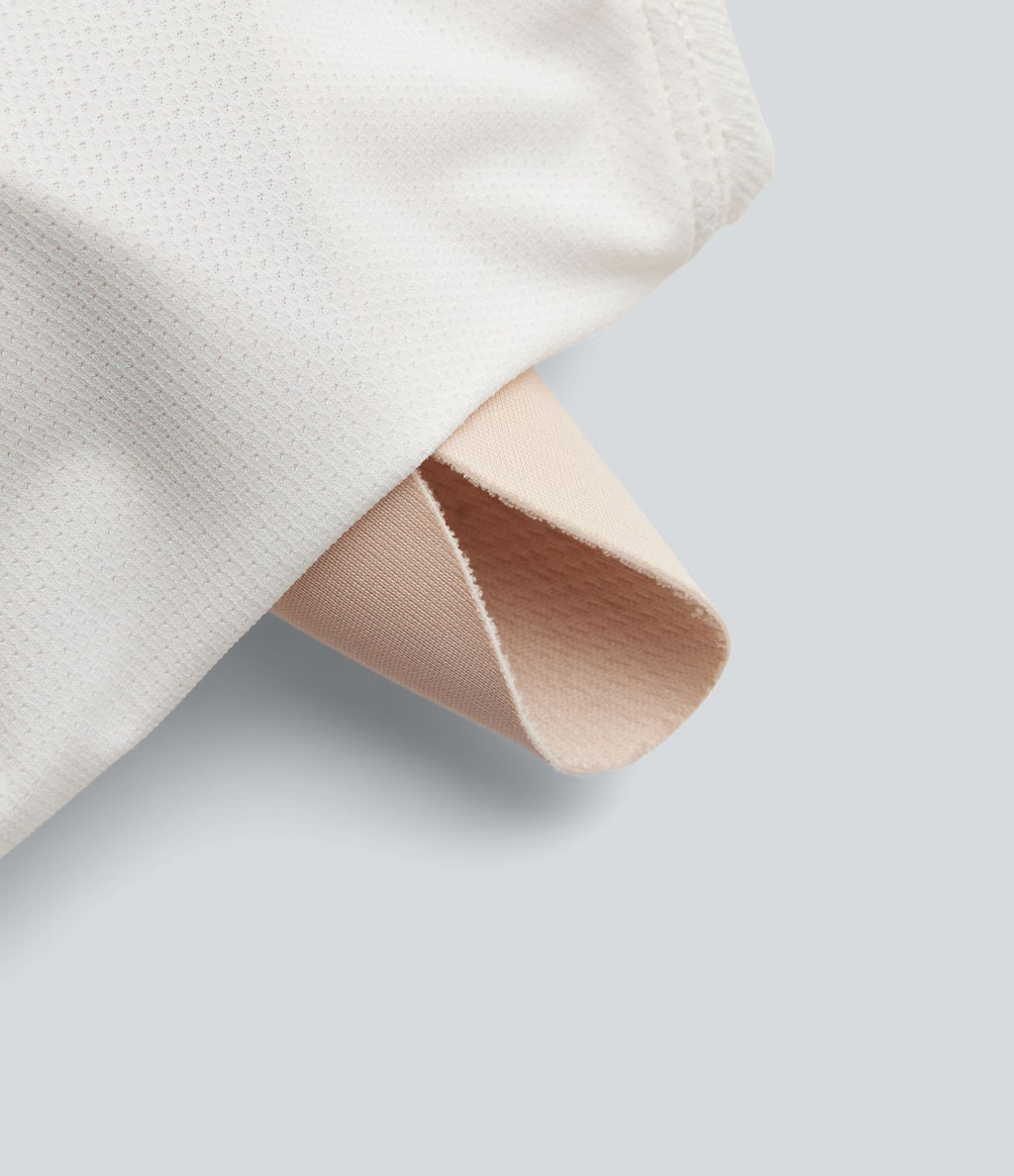 Débardeur décontracté froncé avec cordon de serrage, broderie anglaise et soutien-gorge intégré
