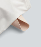 Débardeur décontracté froncé avec cordon de serrage, broderie anglaise et soutien-gorge intégré