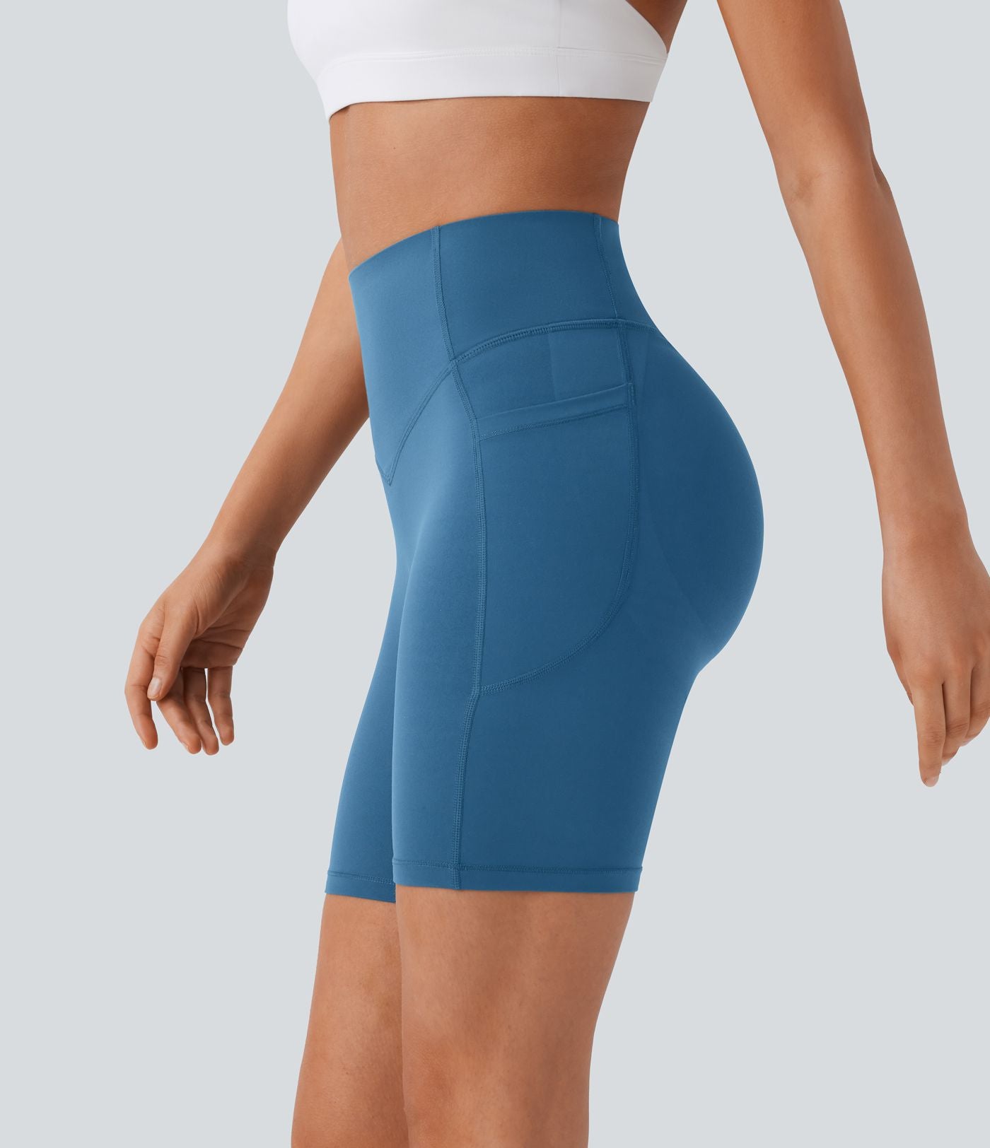 Legging de yoga gainant taille haute chiné à séchage rapide avec poches Halara UltraSculpt™