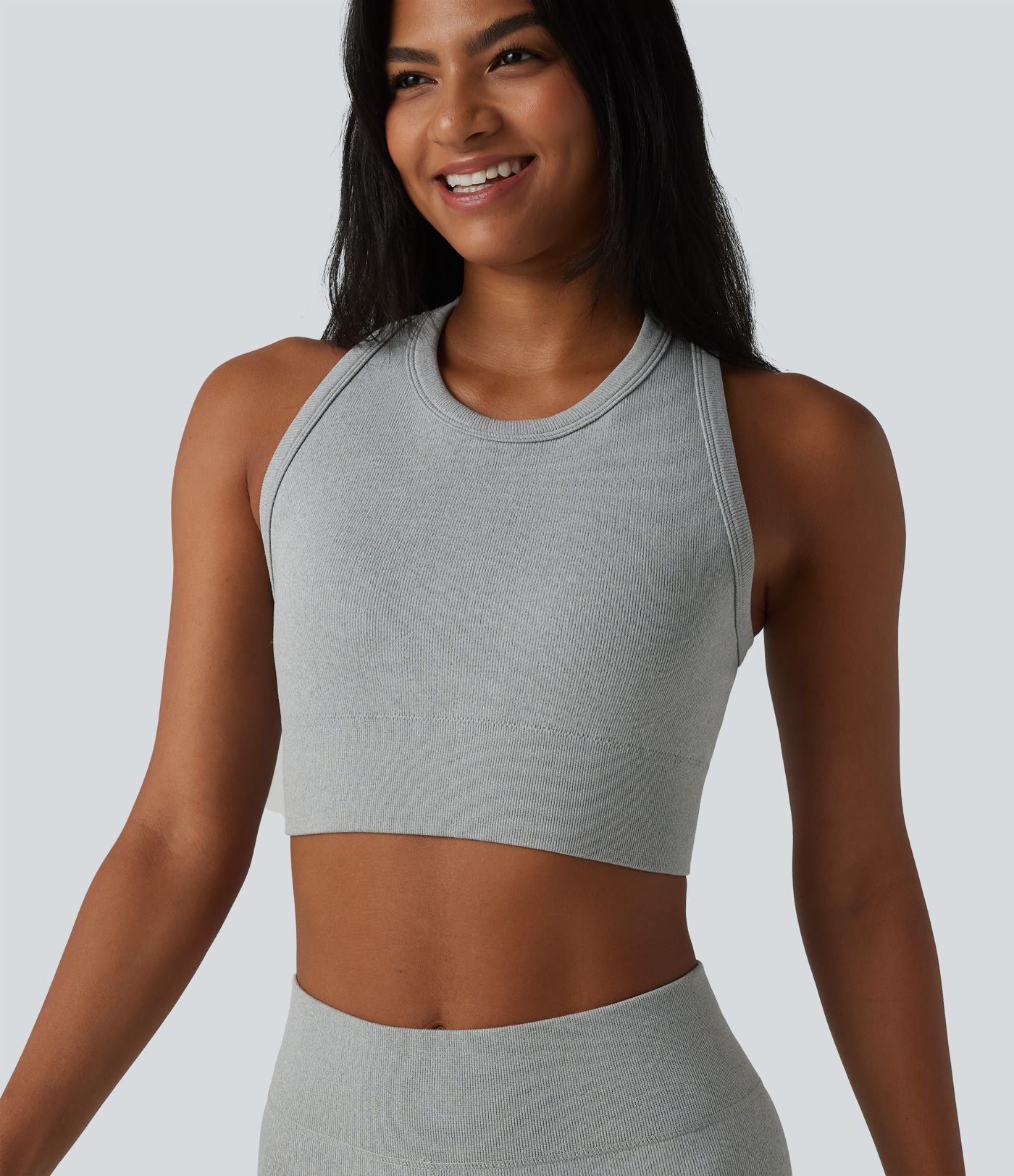OneForm Seamless Flow Crop top casual dos nageur sans couture