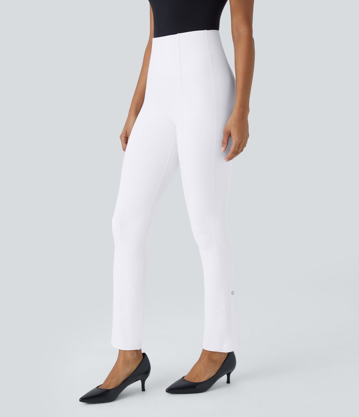 Pantalon de travail 7/8 gainant taille haute avec ourlet ajustable Halara Flex™