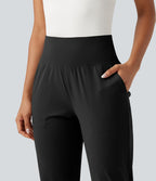 Jogging fuselé Halara UltraSculpt™ taille haute esprit bureau avec poches