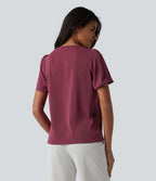 Haut tailleur col V manches courtes