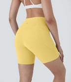 Softlyzero™ Short 17,5cm Yoga Taille Haute Crossover avec Poches Latérales