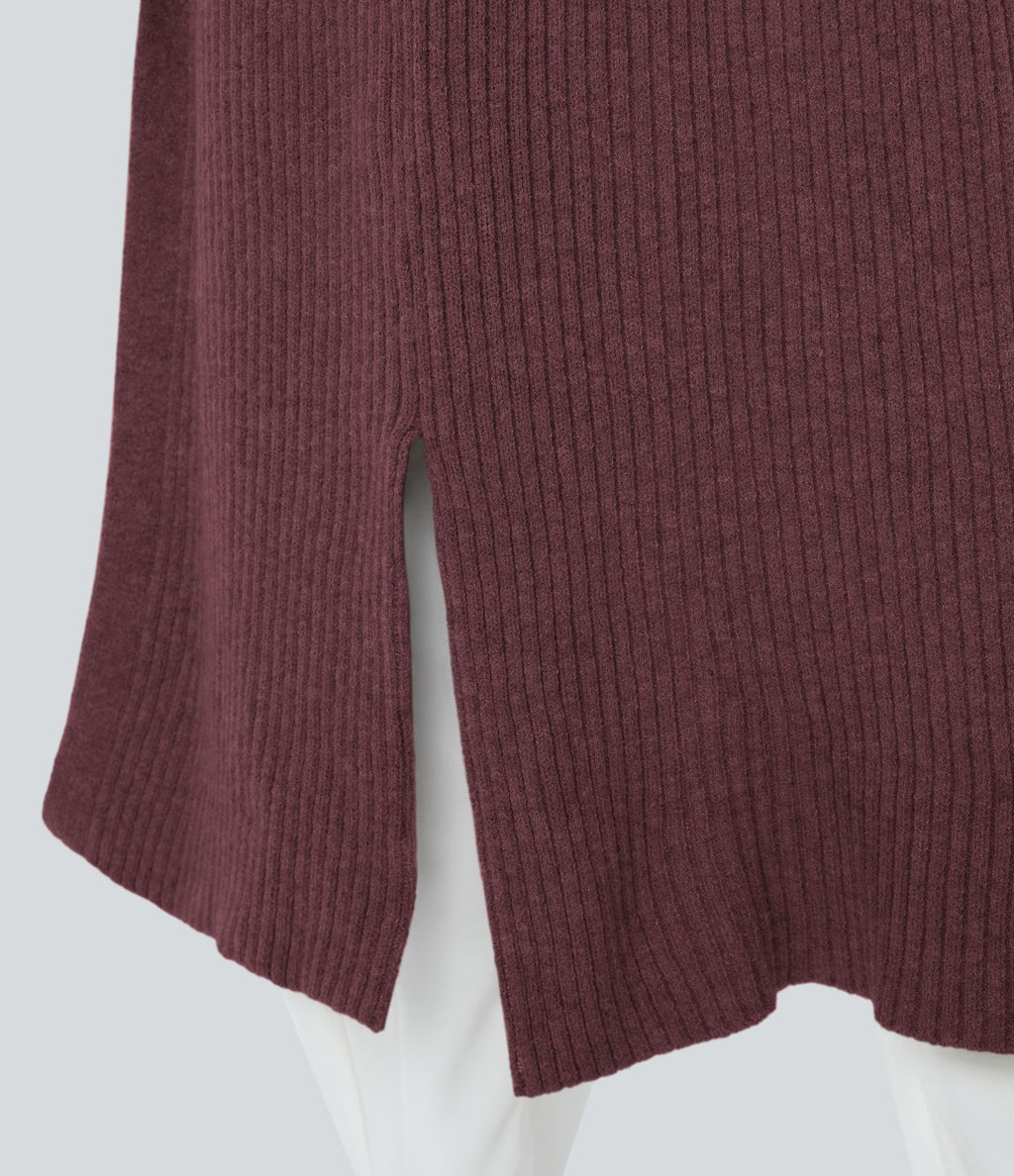 Cardigan long casual à capuche, manches longues et poches