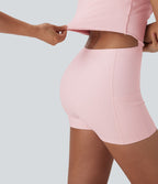 Robe de sport yoga 2-en-1 SoftlyZero™ Plush push-up coques moulées avec poches édition Easy Peasy E-G