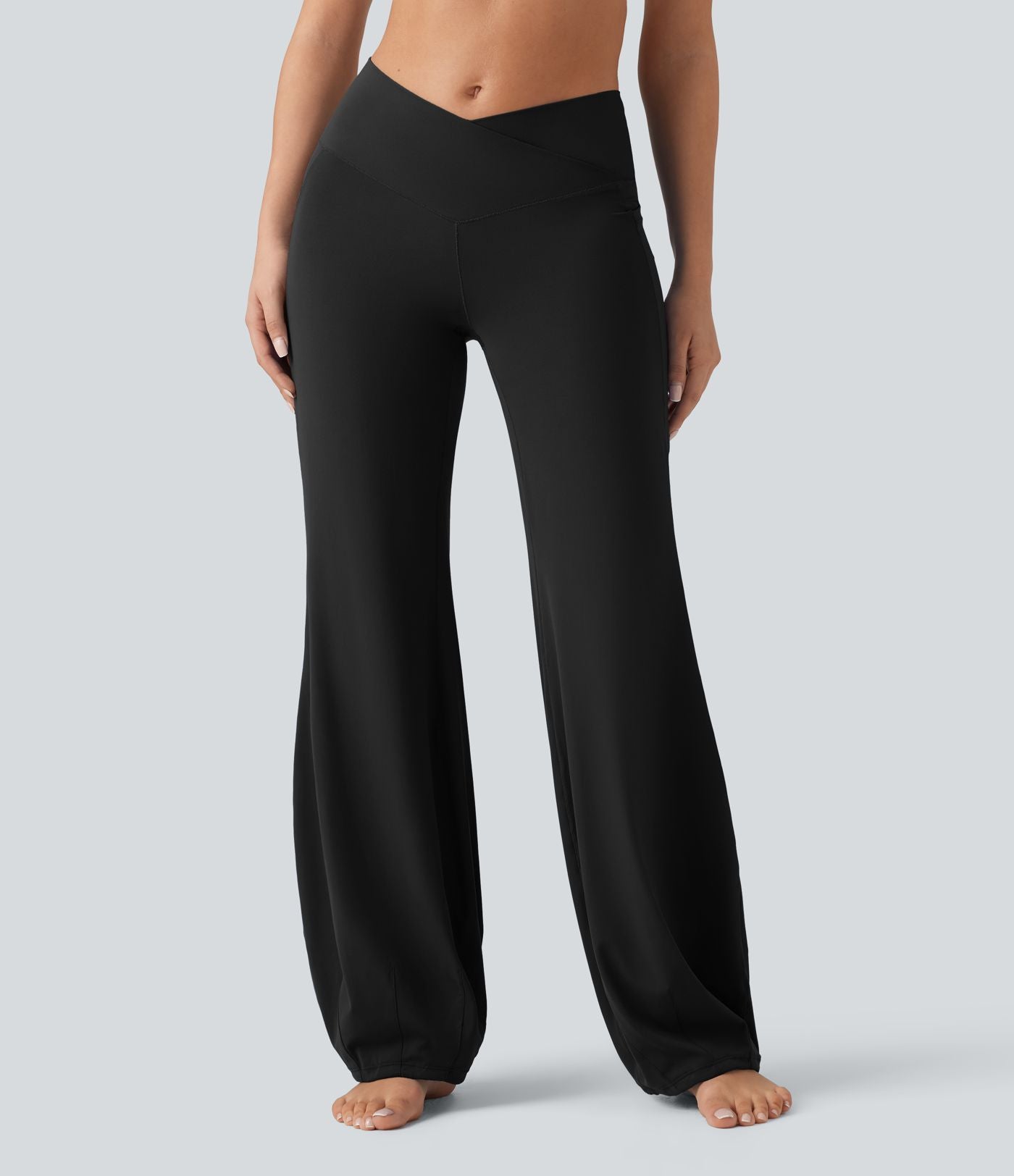 SoftlyZero™ Jogging de danse croisé taille haute avec poches - UPF50+