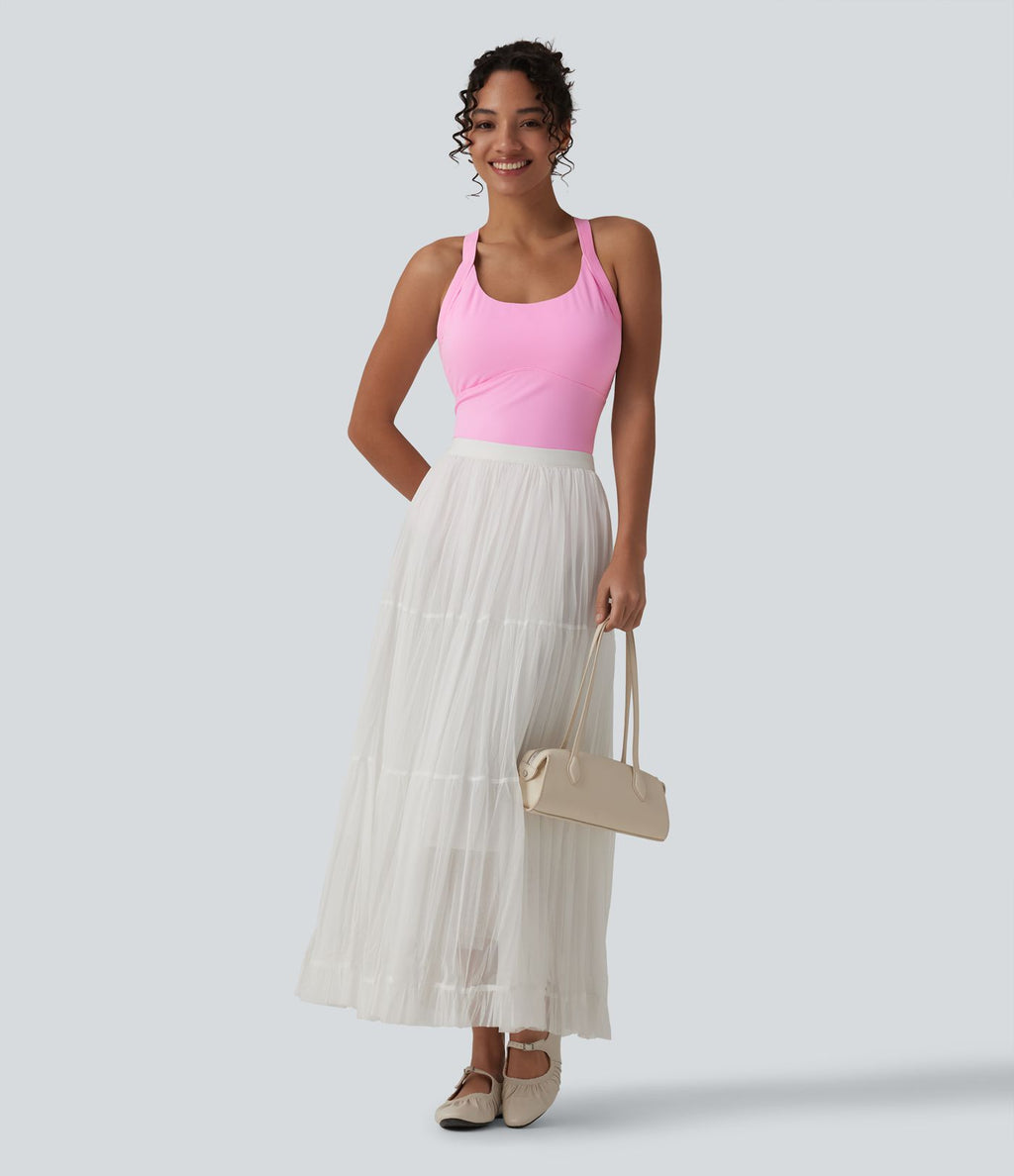 Body SoftlyZero™ Airy col U sans manches dos torsadé ouvert effet frais InstantCool avec boucle réglable et brassière intégrée