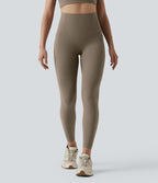 Legging 7/8 de yoga taille haute gainant sculptant anti-roulottage Halara UltraSculpt™ avec poches