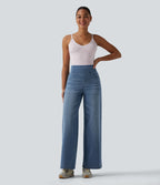 Jean large décontracté Halara Flex™ taille haute gainant avec poches