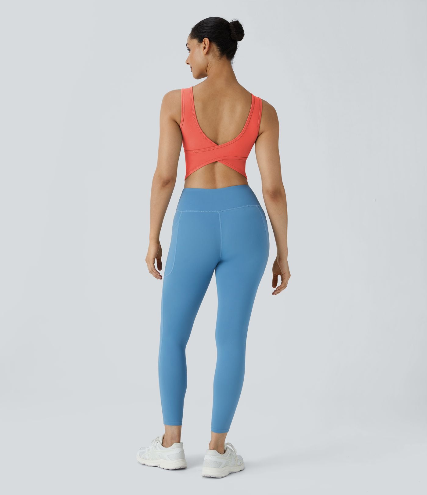 Débardeur danse barre ballet col U croisé A-D