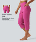 Pantacourt de yoga droit Halara UltraSculpt™ taille haute gainant avec poches
