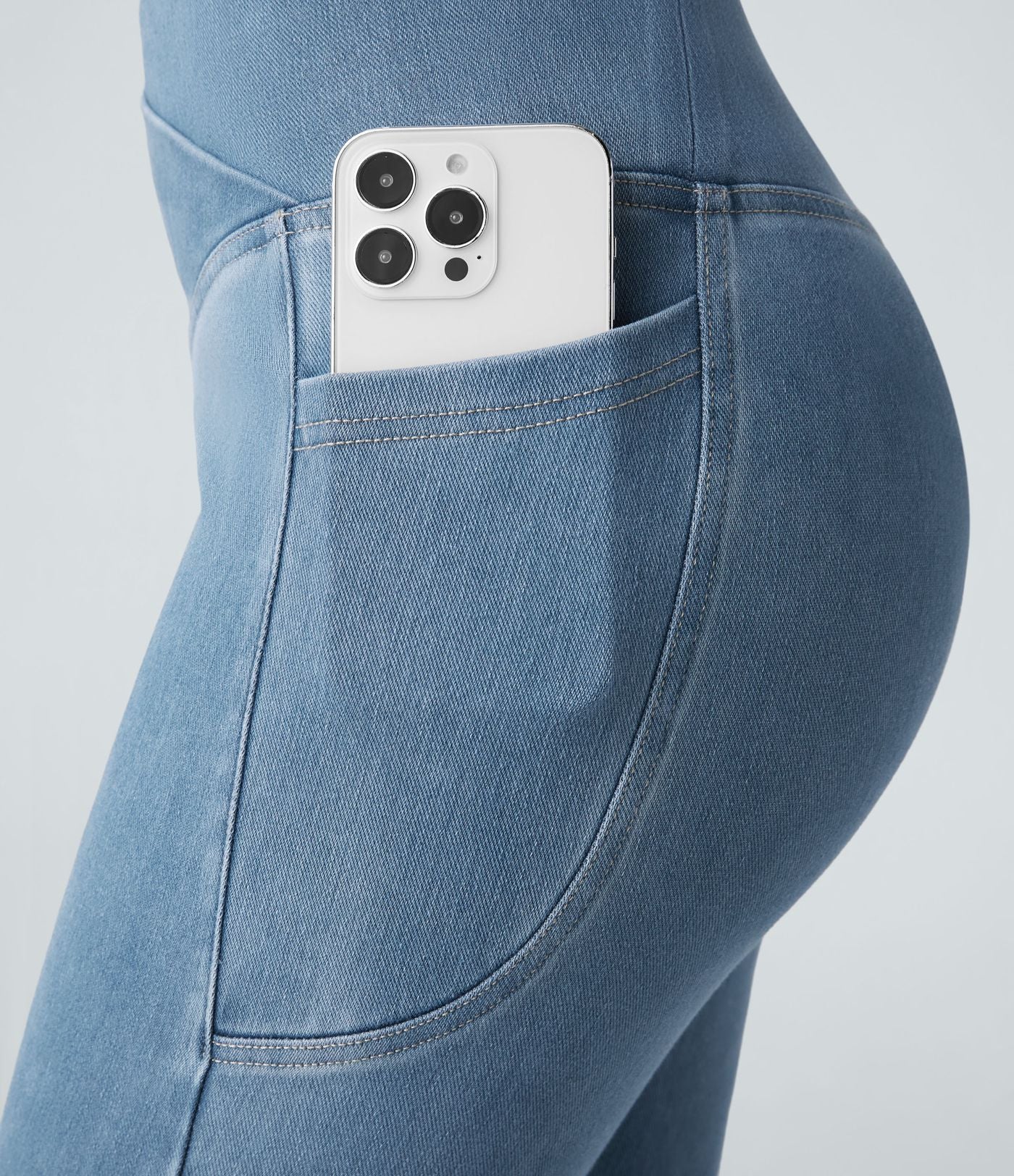 Halara Flex™ Jegging Travail Capri Tricoté Extensible Lavé Poche Latérale Croisée
