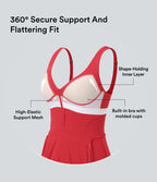 Robe de yoga active 2-en-1 Softlyzero™ Plush dos nu avec bonnets moulés push-up fermeture éclair bretelles ajustables et poches - Easy Peasy