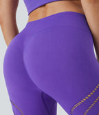 Legging yoga 7/8 taille haute avec découpes sans couture OneForm Seamless Flow
