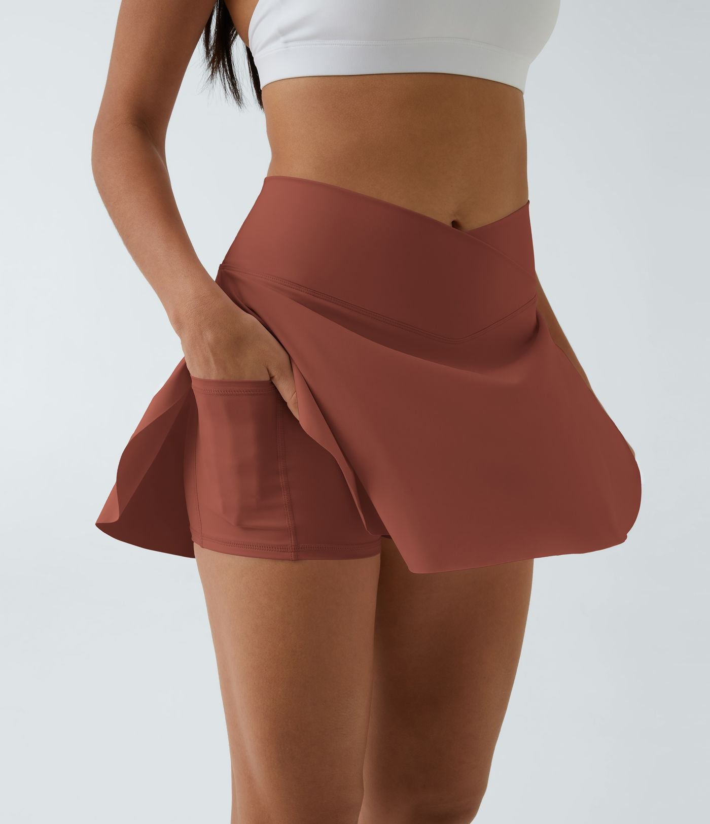 Jupe de tennis SoftlyZero™ Airy 2-en-1 avec poches latérales croisées effet frais InstantCool, Lucid, longueur allongée